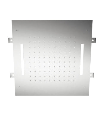 Concealed showerhead with rain and chromotherapy – Inox (IS)