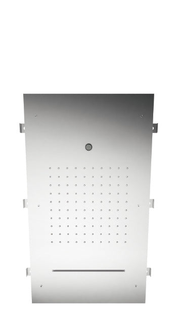 Concealed showerhead with rain,