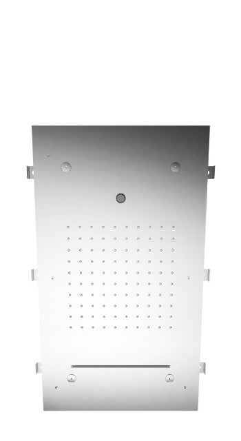 Concealed showerhead with rain, cascade, – Inox (IS)