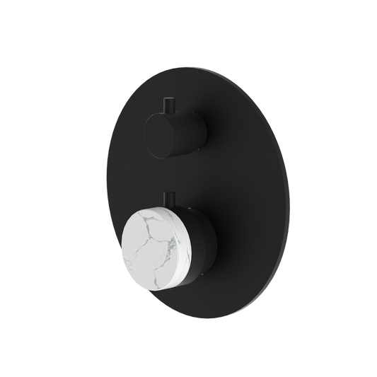 Lauretta 3-Way Thermostatic Shower Trim Kit - BLACK LABEL