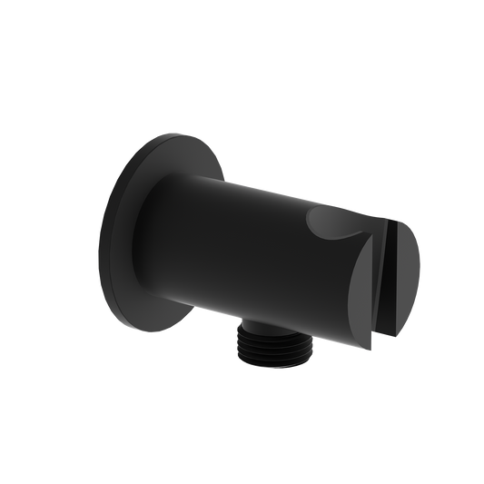 Lauretta Round Shower Water Outlet With Handshower Holder - BLACK LABEL