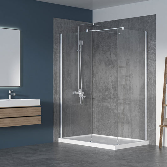 Walk-in Shower Screen Alcove 40" x 79 3/4"
