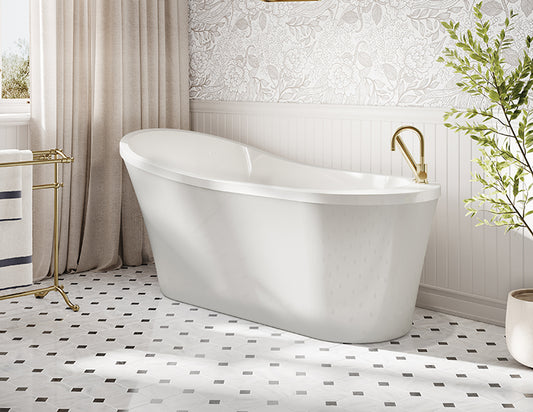 Mezzo Petite Freestanding Bathtub – Graphite