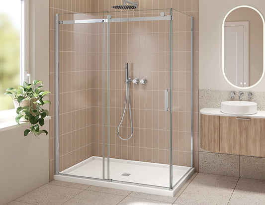 Horizon Skyline Shower Door with Return 48" x 32" x 79"