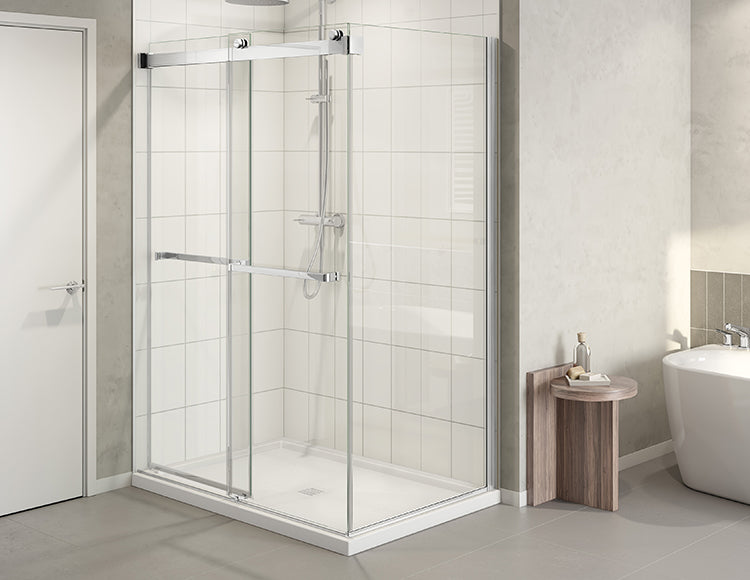 Gemini Plus Shower Door with Return 54" x 32" x 79"