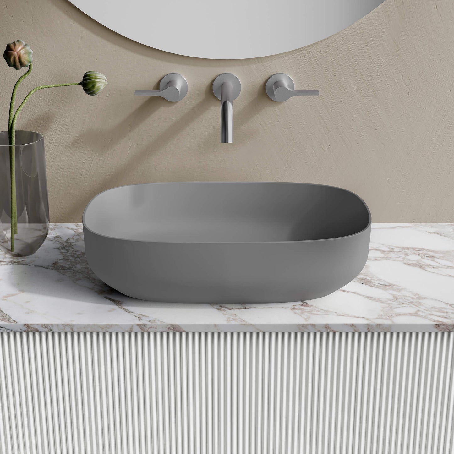 Onda Rectangular Countertop Basin 19"×12.5"