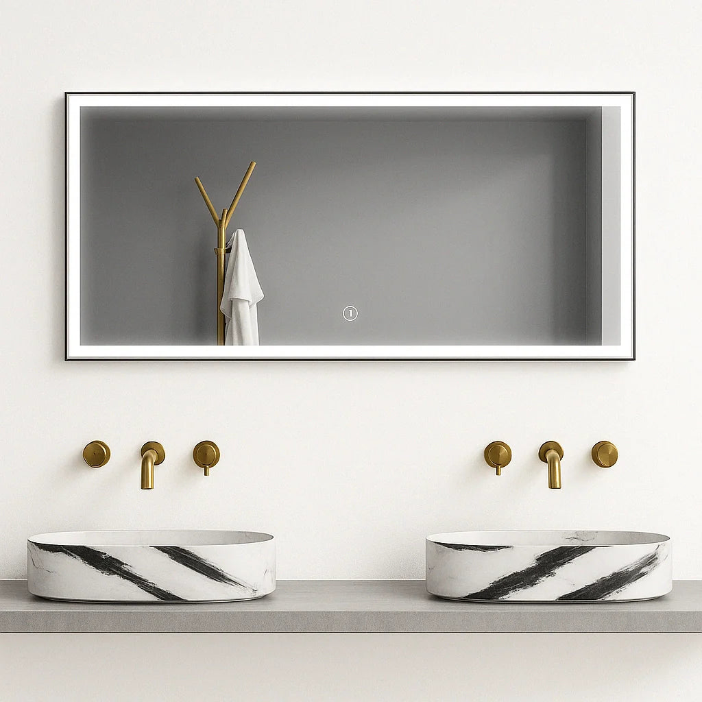 Lauretta LED Rectangular Mirror - PALERMO Medium Size