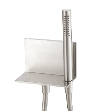 Shelf with hook, flexible hose, handshower and – Inox (IS)
