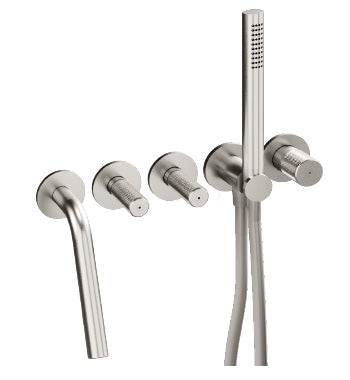 Concealed bath mixer