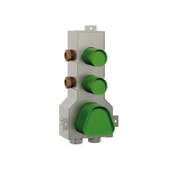 Concealed thermostatic