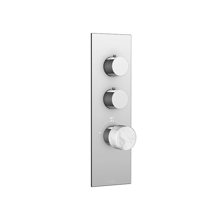 Aquabrass Marmo Trim Set - Wh -T12002 Valve