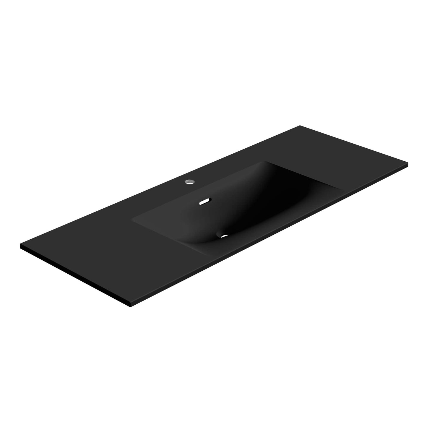 Neve 48" Mineralsolid Vanity Top – Black Matte