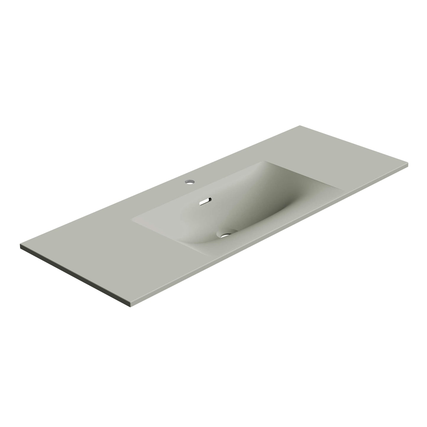 Neve 48" Mineralsolid Vanity Top – Grey Matte