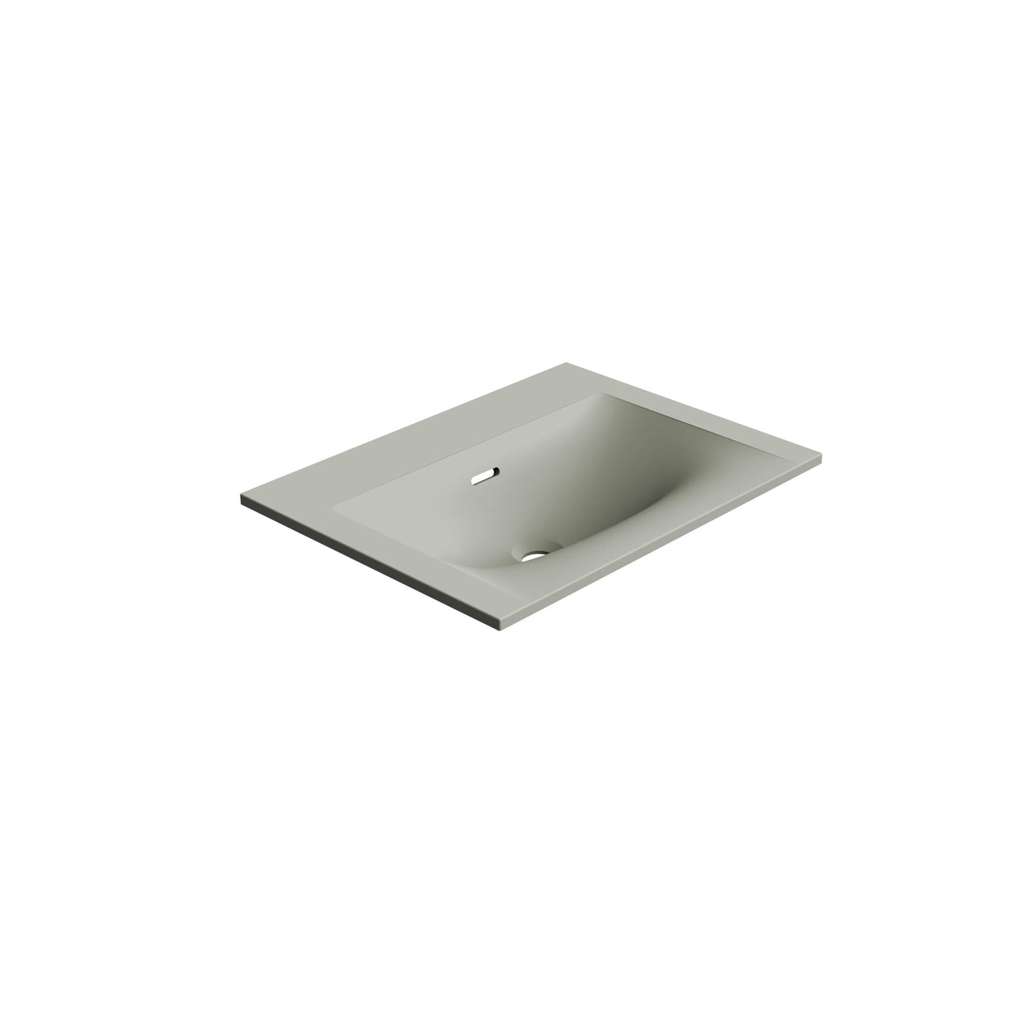 Neve 24" Mineralsolid Vanity Top – Grey Matte