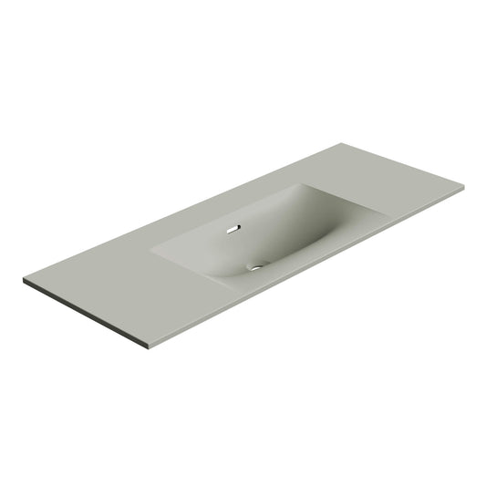 Neve 48" Mineralsolid Vanity Top – Grey Matte