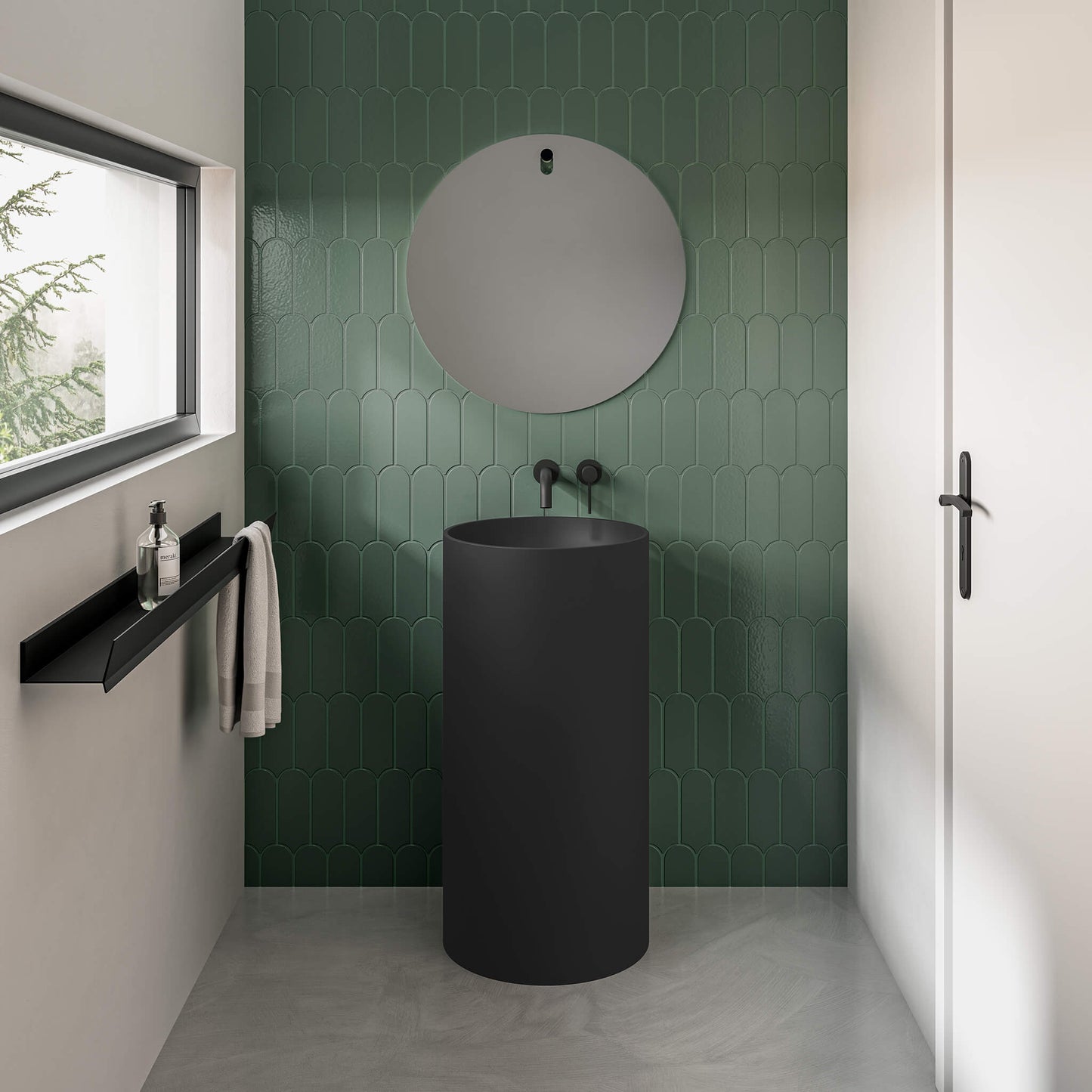 Tè Free-standing Round Basin 17"
