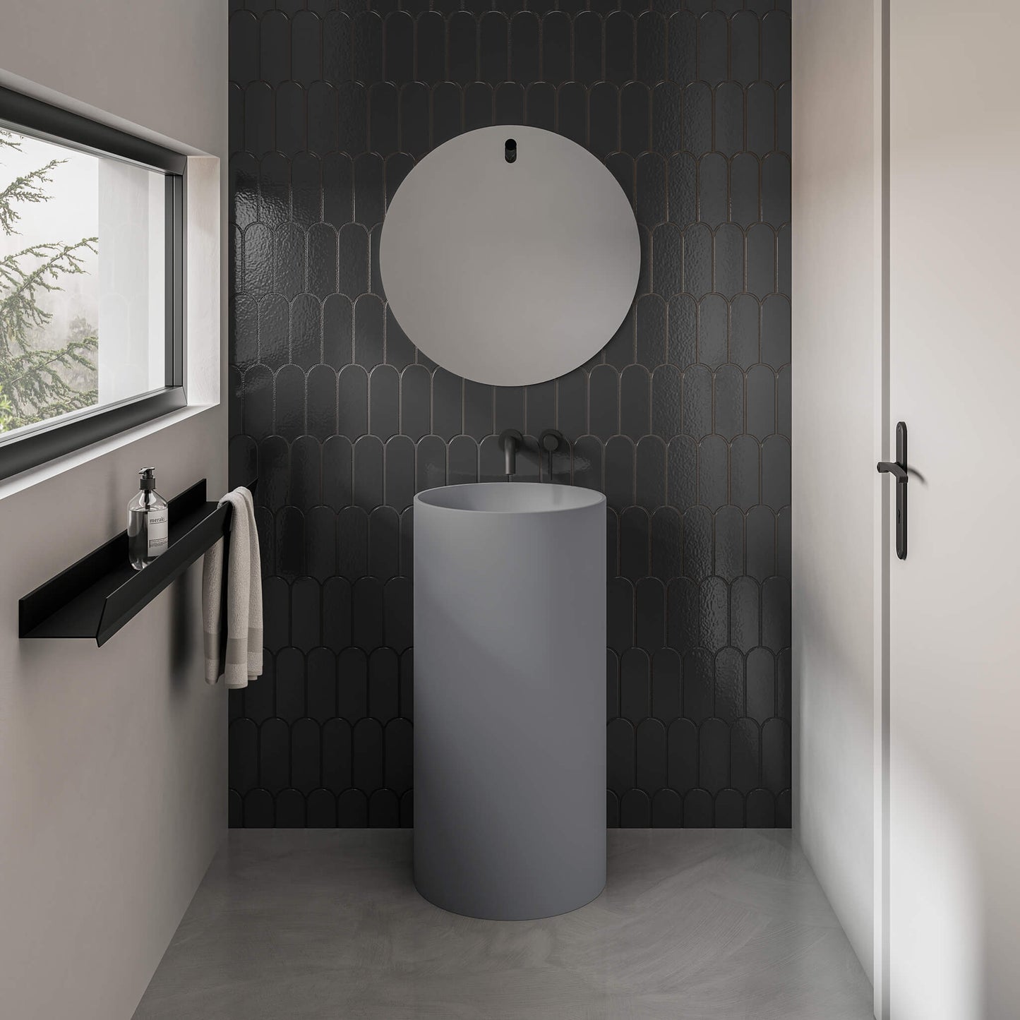 Tè Free-standing Round Basin 17"