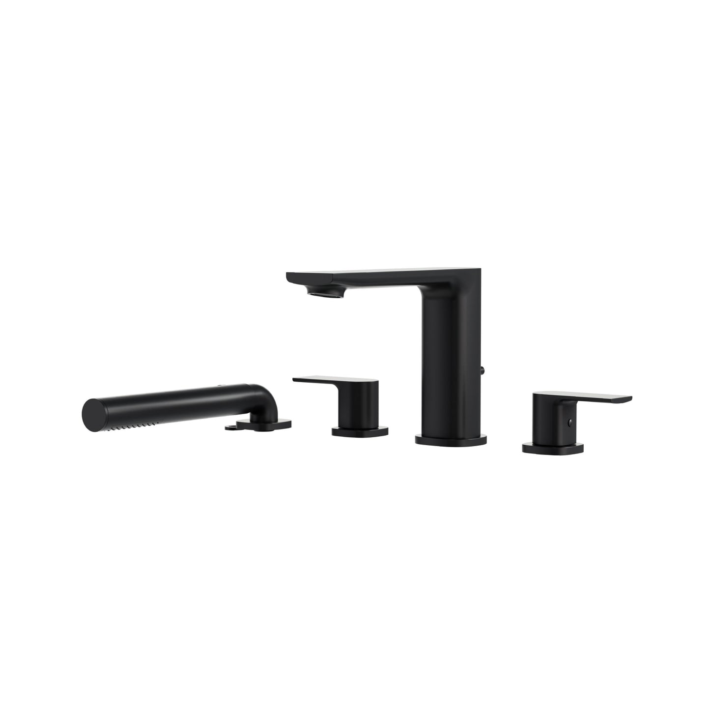 TMR Plus 4-piece Deckmount Tub Filler with Handshower – Electro Black