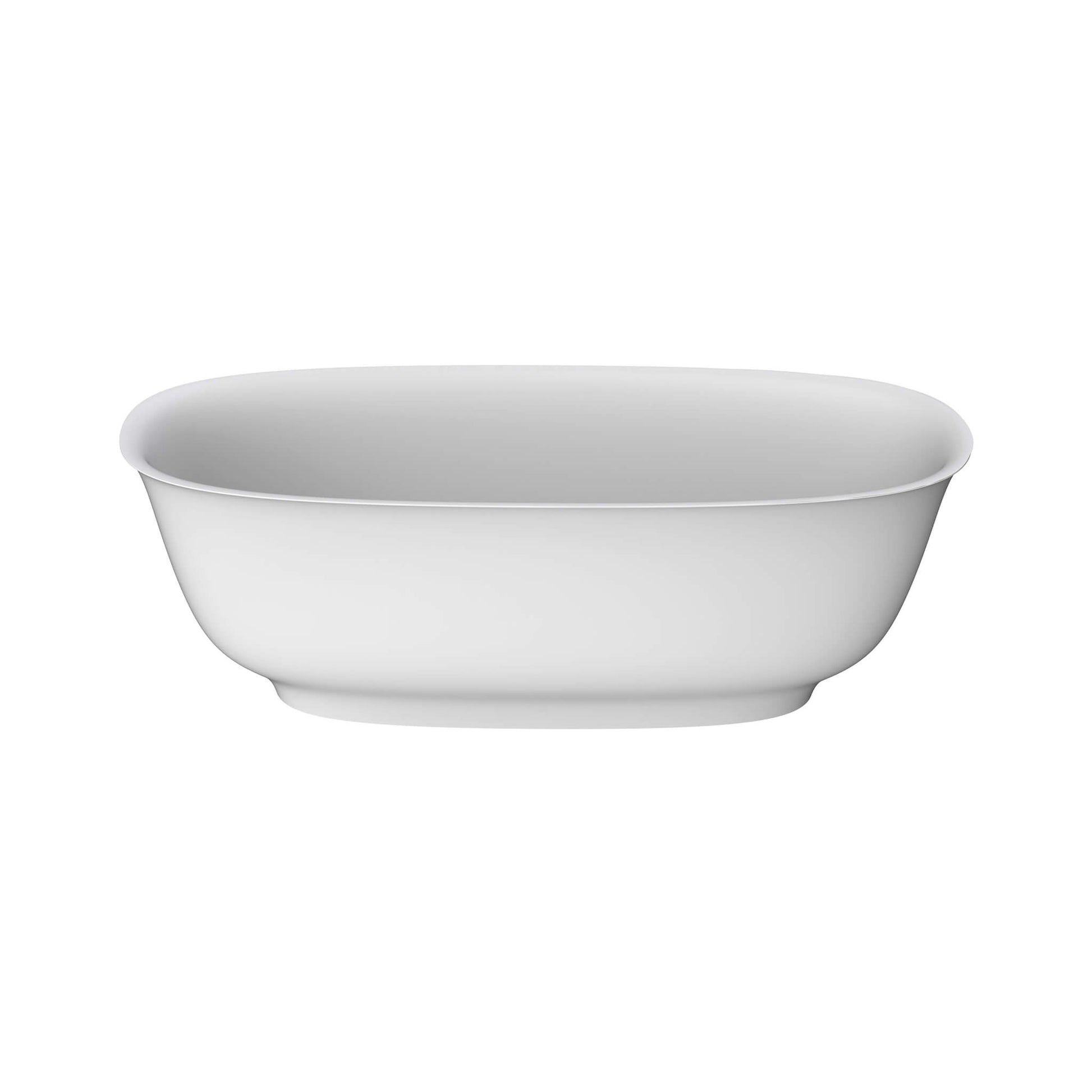 Termoli Freestanding Bathtub - White Matte Interior / Black Matte Exterior