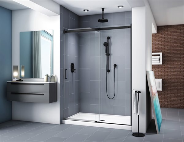 Porte de douche en alcôve Apollo 60 po x 75 po