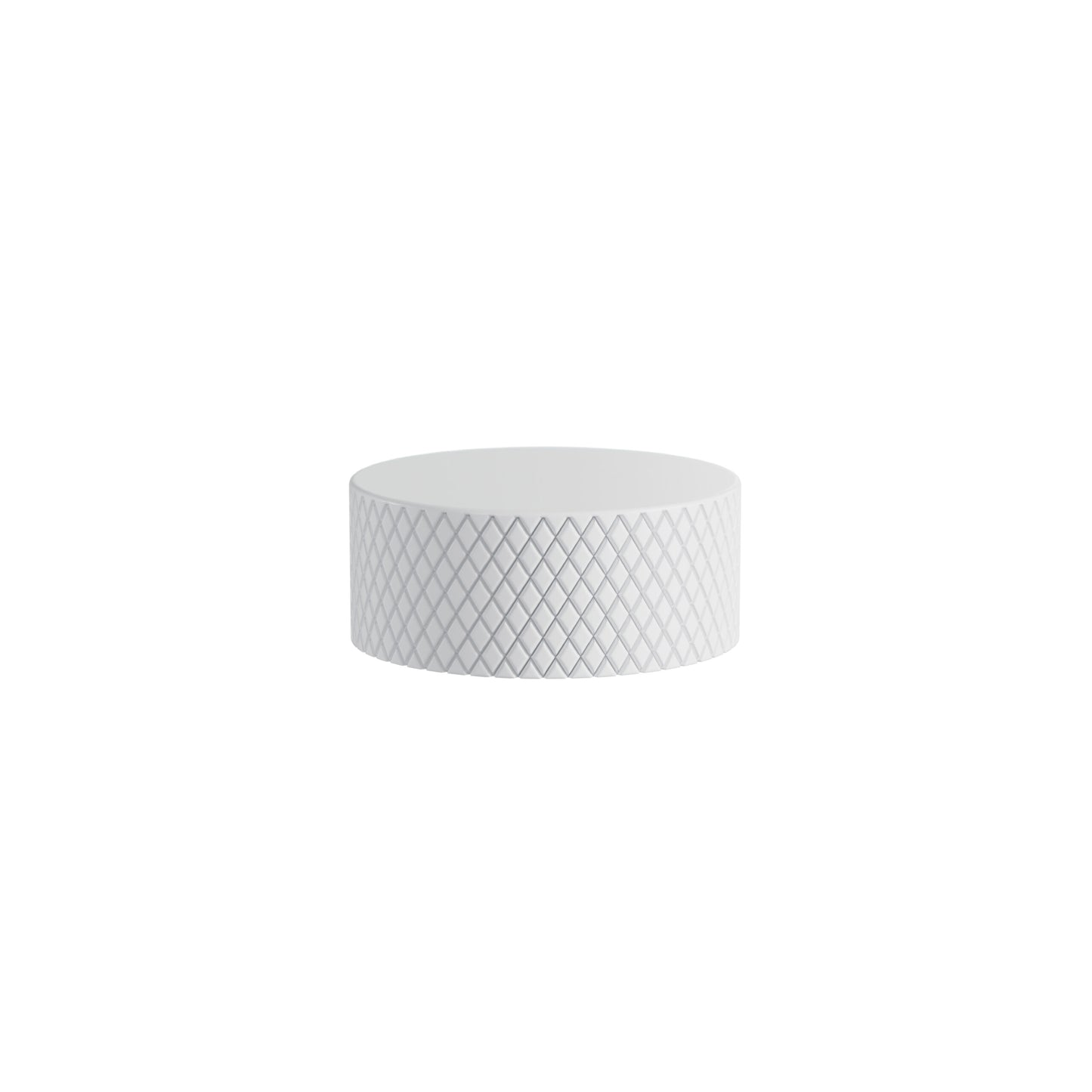 Umix Knurled Round Diverter Handle Base (XPKDH) – White