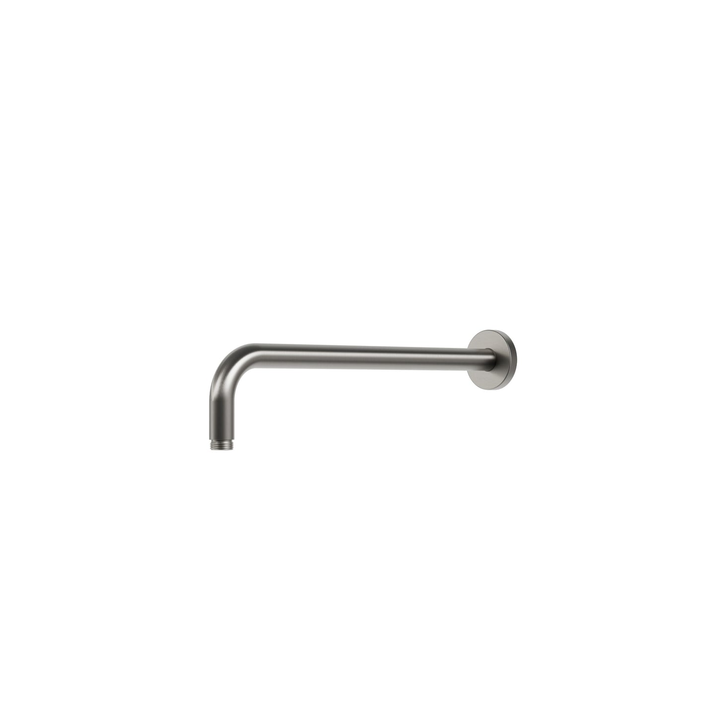 15" Wall Shower Arm with Round Flange – Brushed Nickel PVD