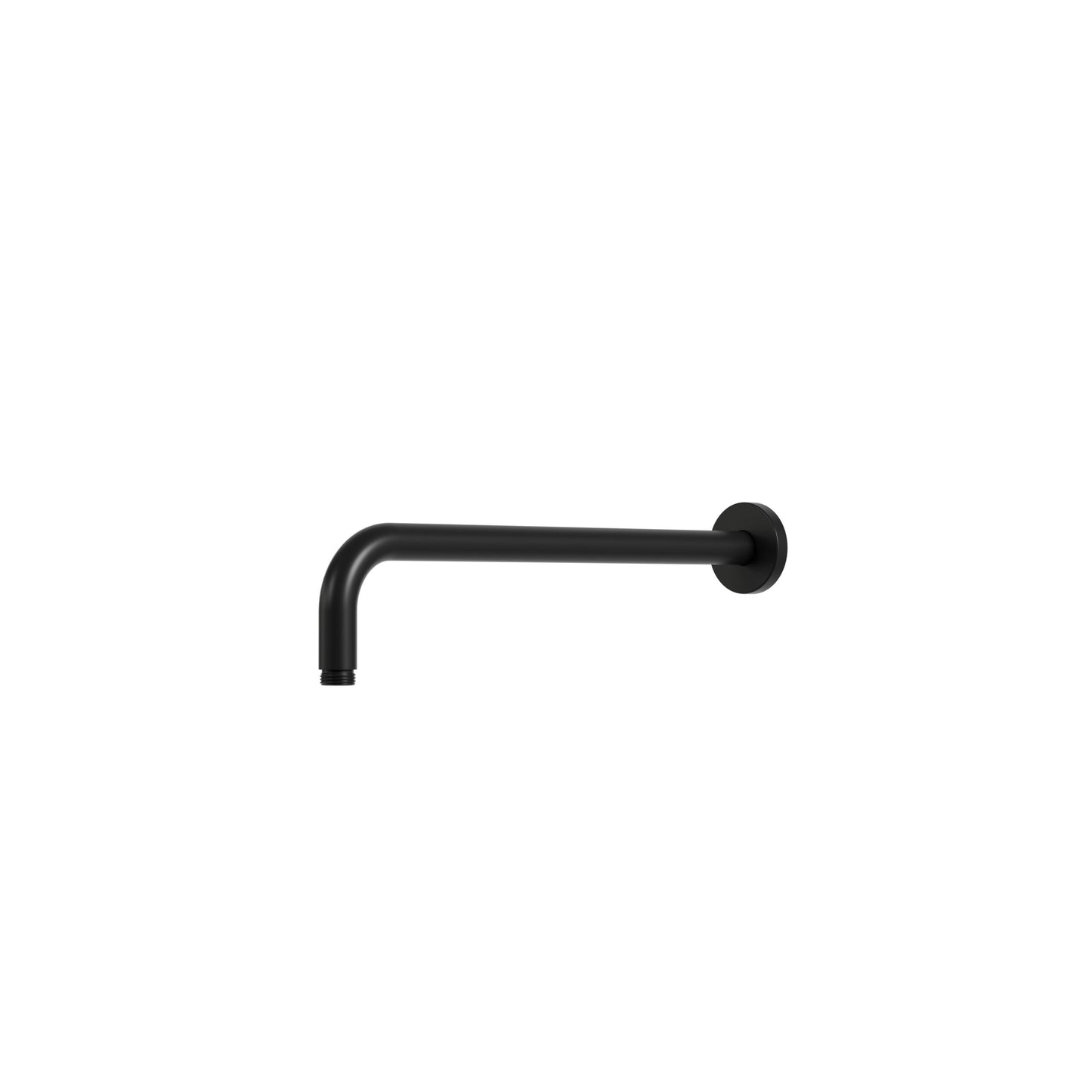 15" Wall Shower Arm with Round Flange – Electro Black