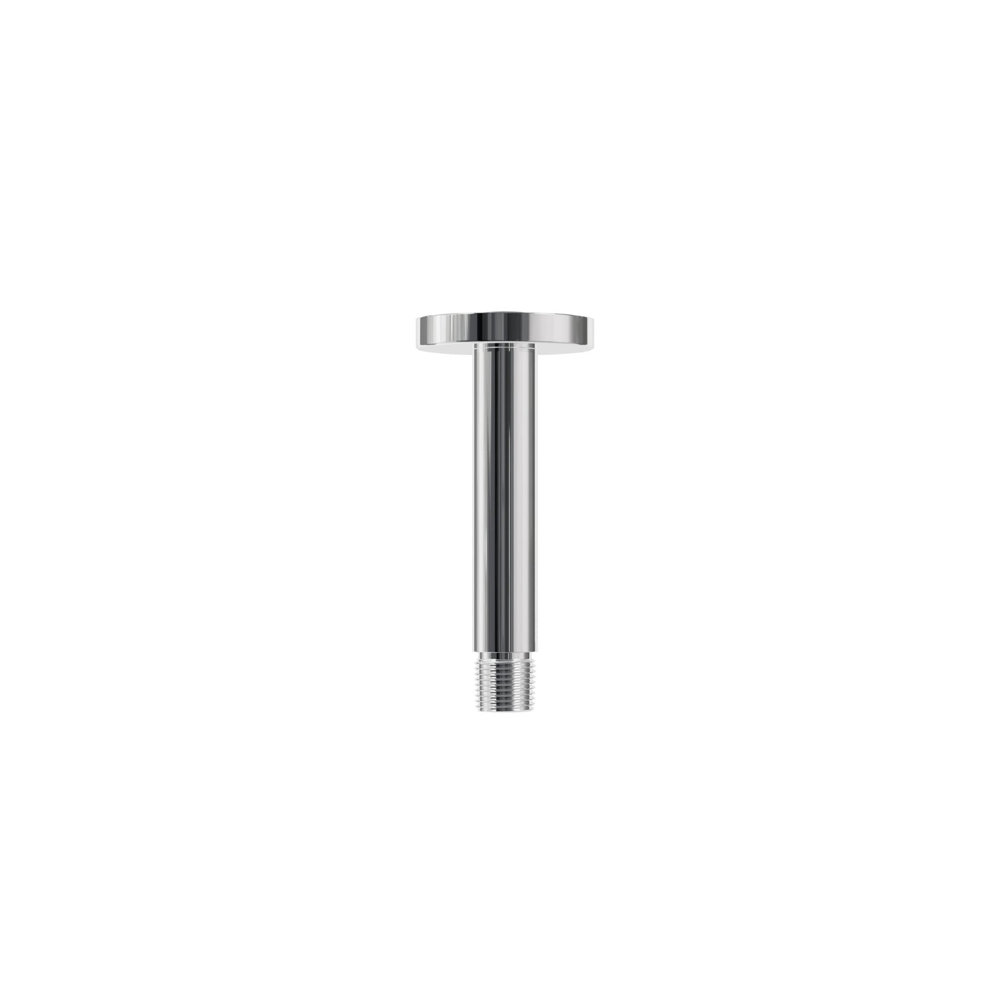 4" Ceiling Shower Arm with Round Flange – Polished Chrome