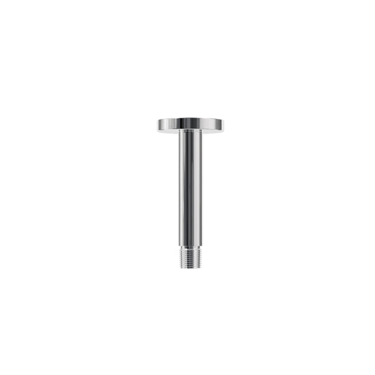 4" Ceiling Shower Arm with Round Flange – Polished Chrome