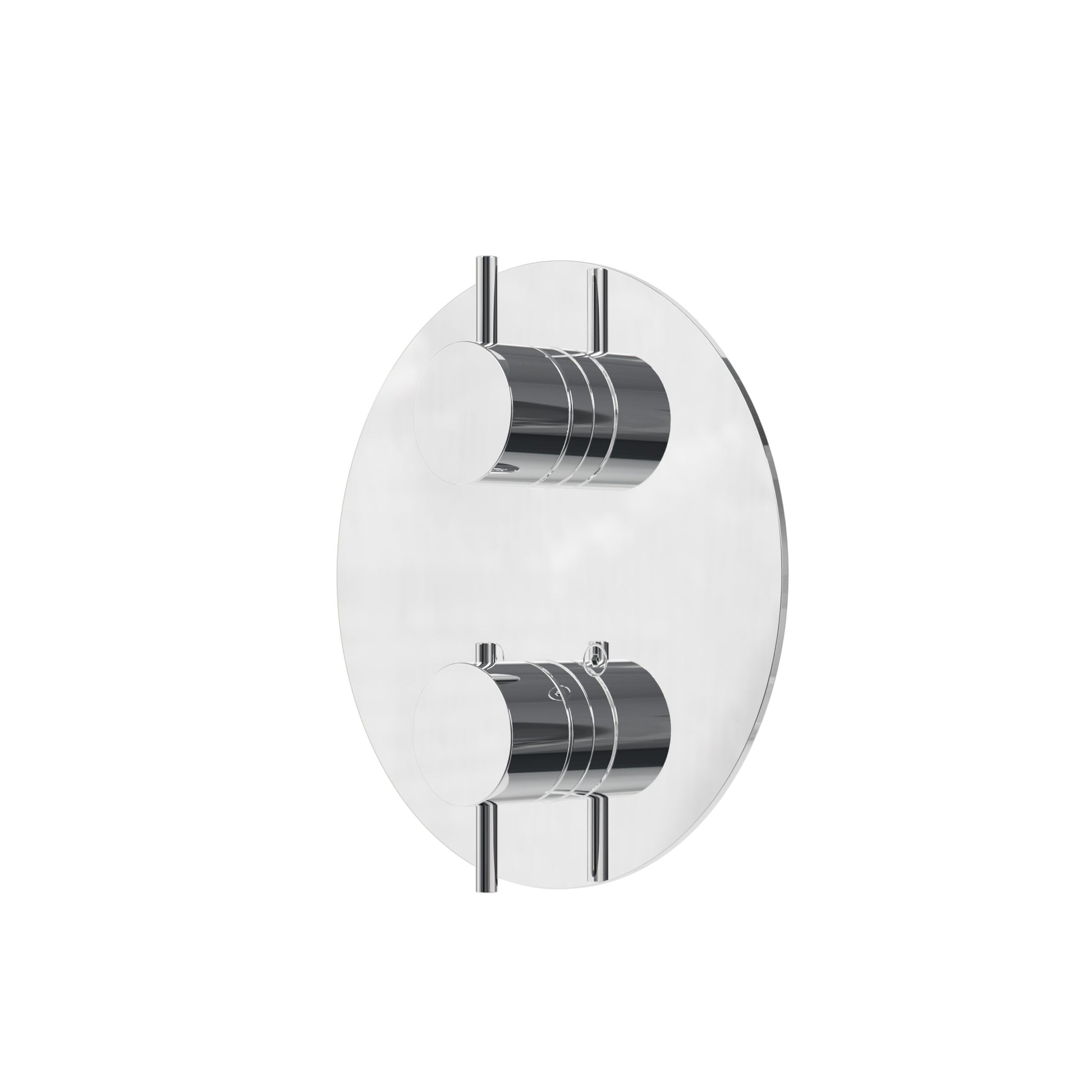 Round Shower Trim – 3-way Shared – Polished Chrome