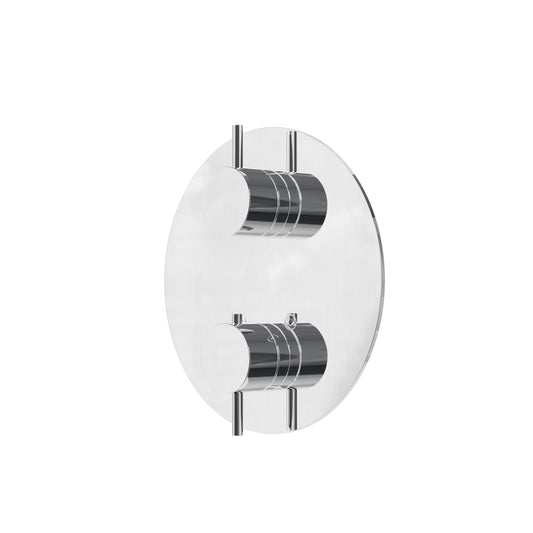 Round Shower Trim – 3-way Shared – Polished Chrome