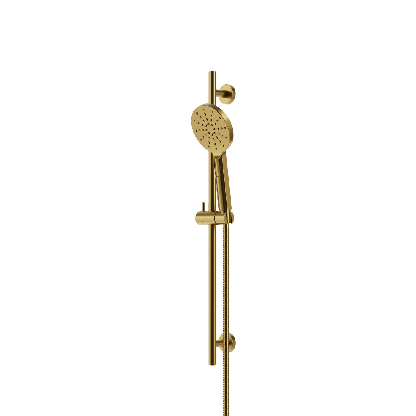 Complete Round Shower Rail with 3-Function Handshower – Sunset PVD
