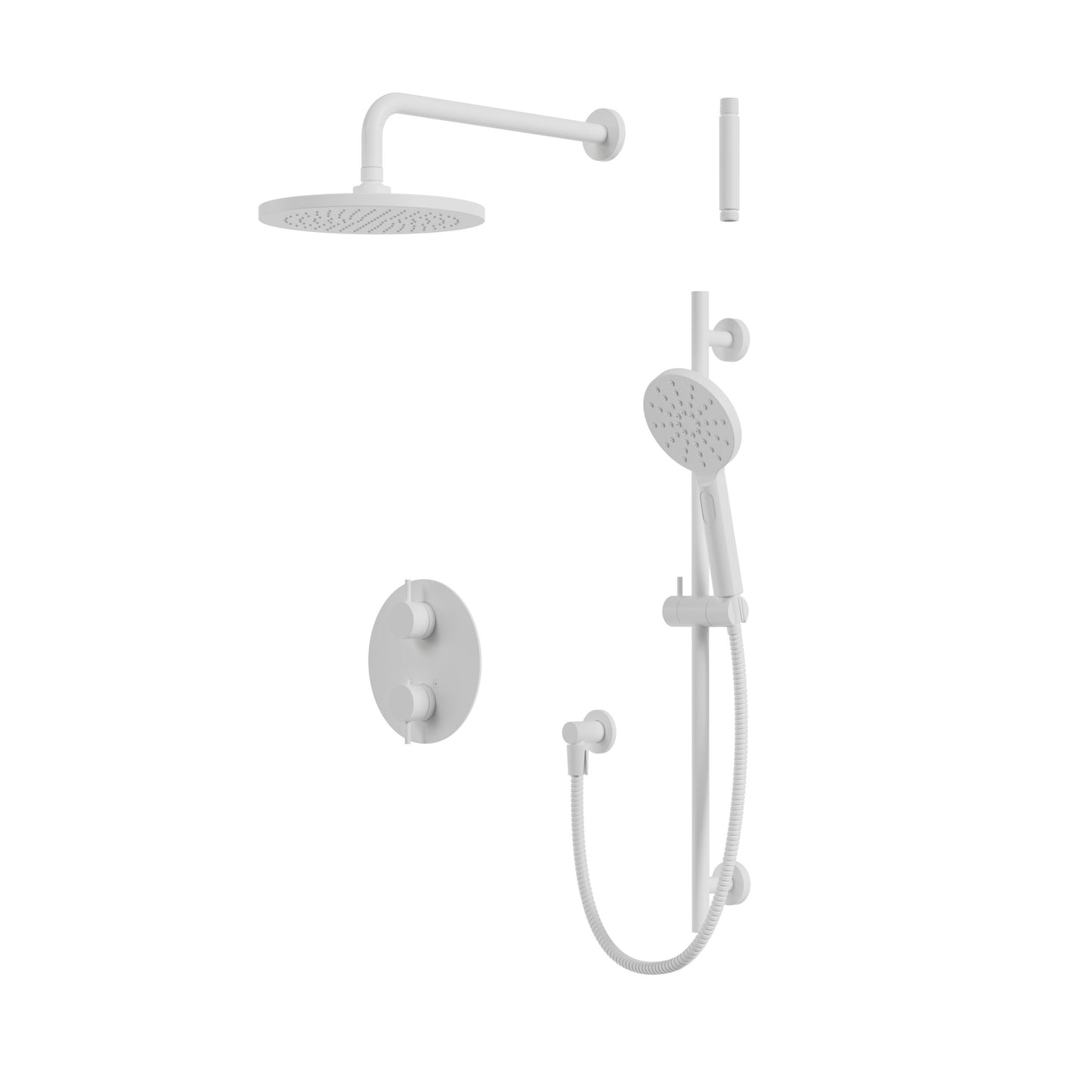 Umix Thermostatic Shower Trim Kit – Round 2-way Non-shared (G) – White