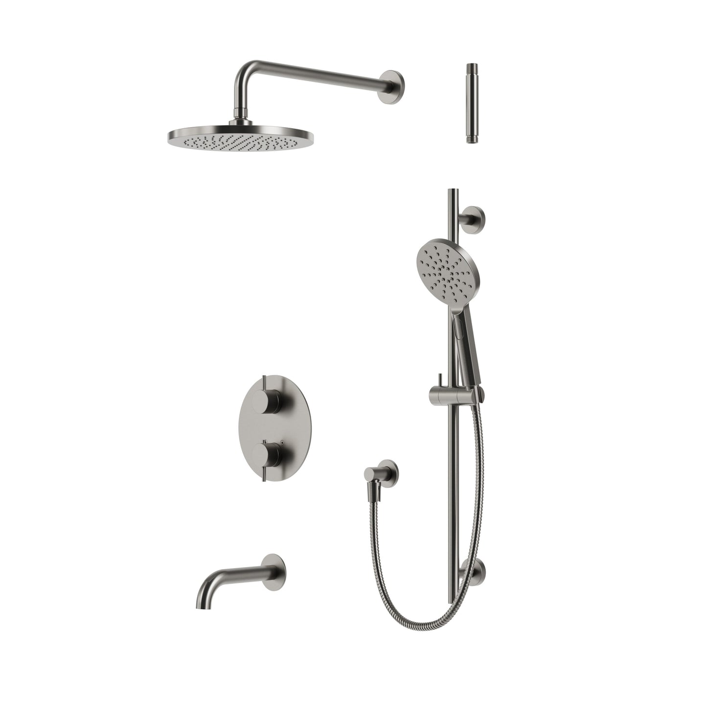 Umix Thermostatic Shower Trim Kit – Round 3-way Shared
