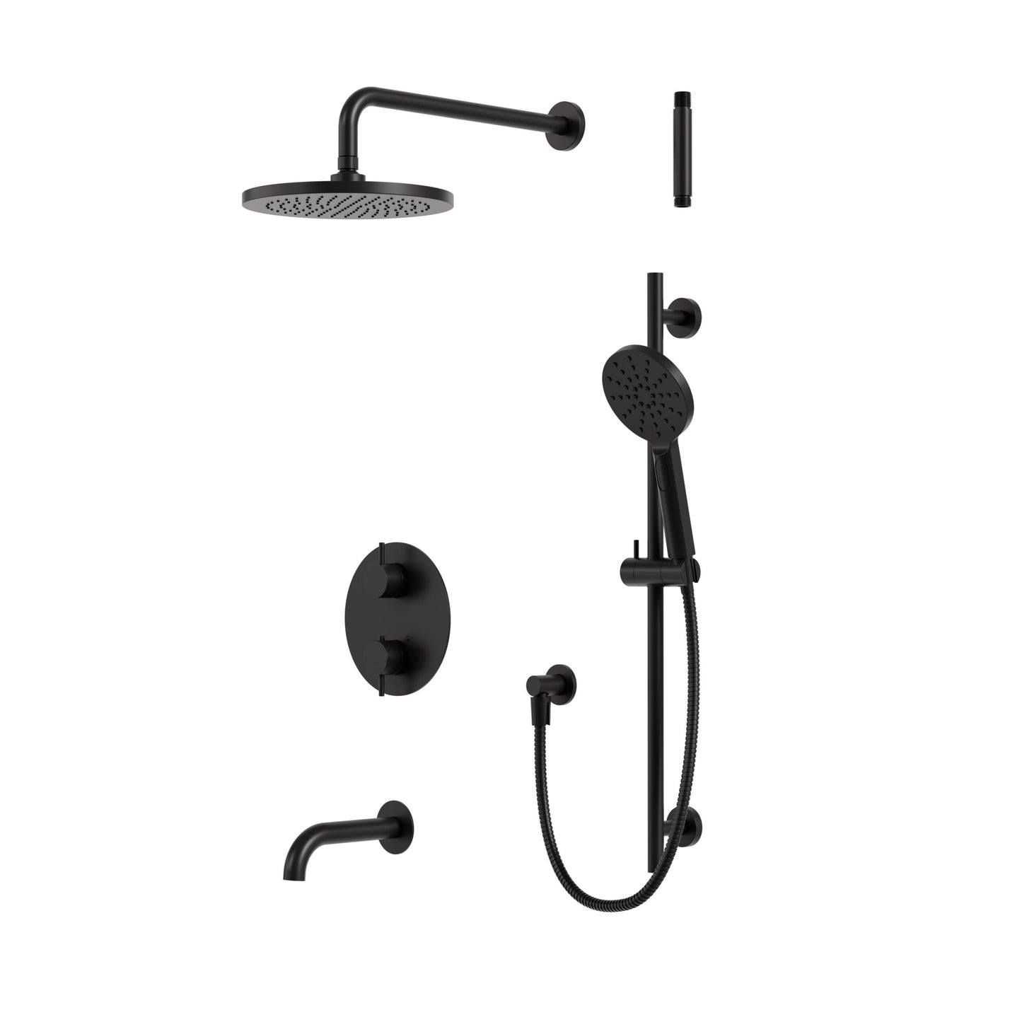 Umix Thermostatic Shower Trim Kit – Round 3-way Shared