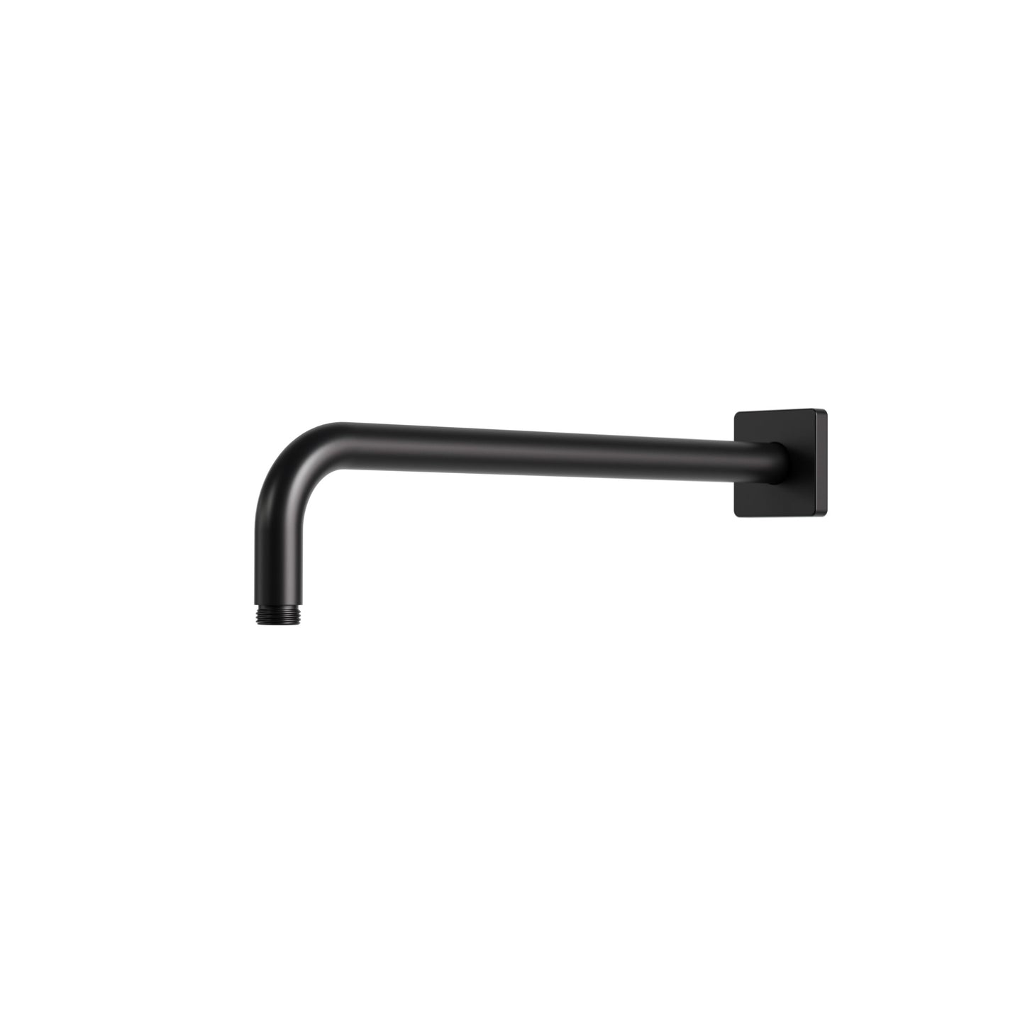 15" Wall Shower Arm with Square Flange – Electro Black