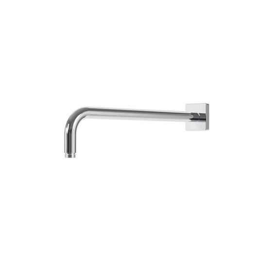 15" Wall Shower Arm with Square Flange – Polished Chrome