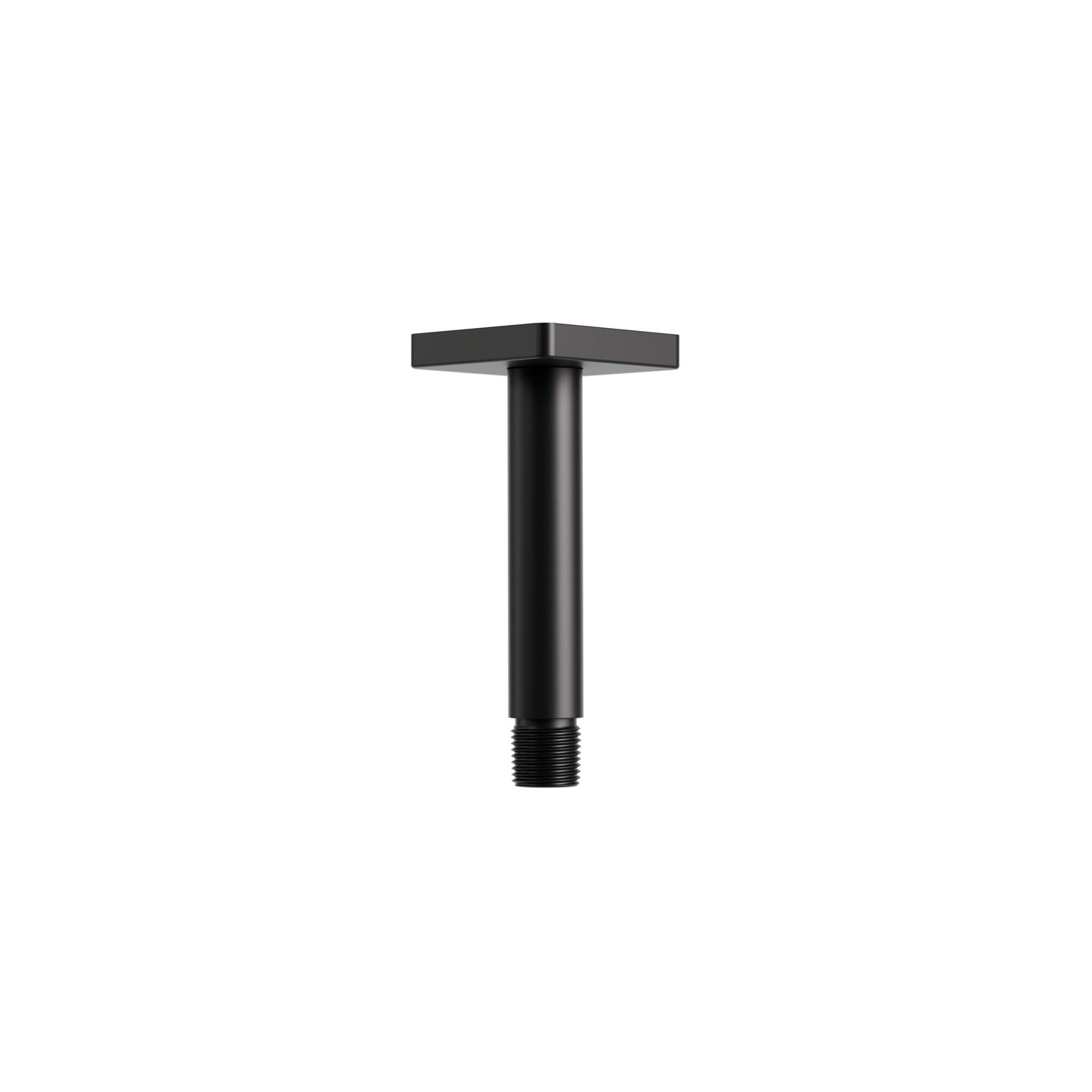 4" Ceiling Shower Arm with Square Flange – Electro Black