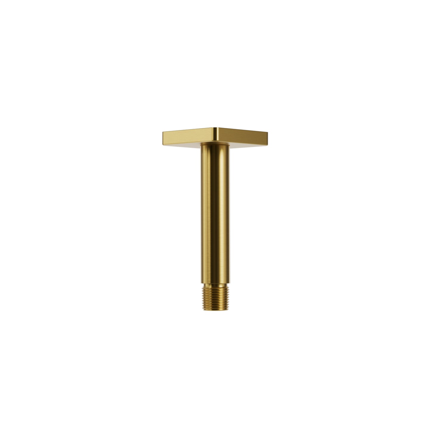 4" Ceiling Shower Arm with Square Flange – Sunset PVD