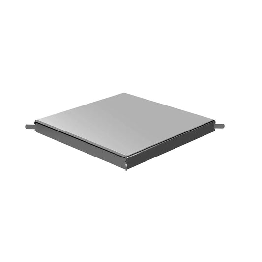 Square Drain Grate 6"×6" Matte Black Reversible