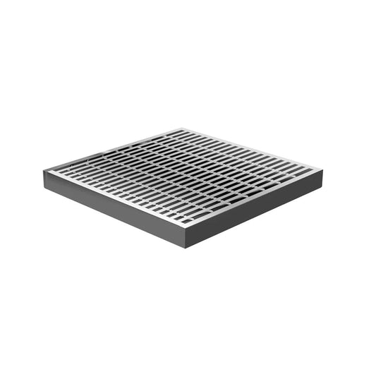 Square Drain Grate 8"×8" Stainless