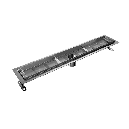 Square Drain Grate 4"×4" Stainless Square Pattern
