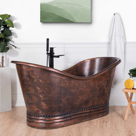 Pristina 6734 Antique Copper Freestanding Bathtub