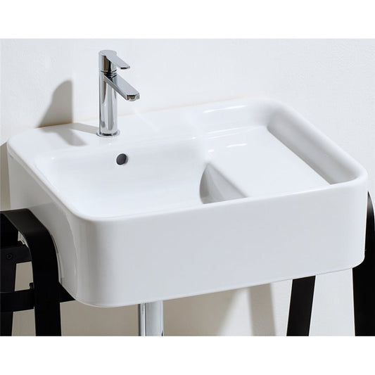Hop Wall-Hung/Countertop Basin 39 3/8" x 19 11/16" x 7 1/8" – No Hole