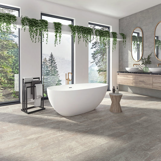 Braga 5929 Solid Surface Freestanding Bathtub – Matte White
