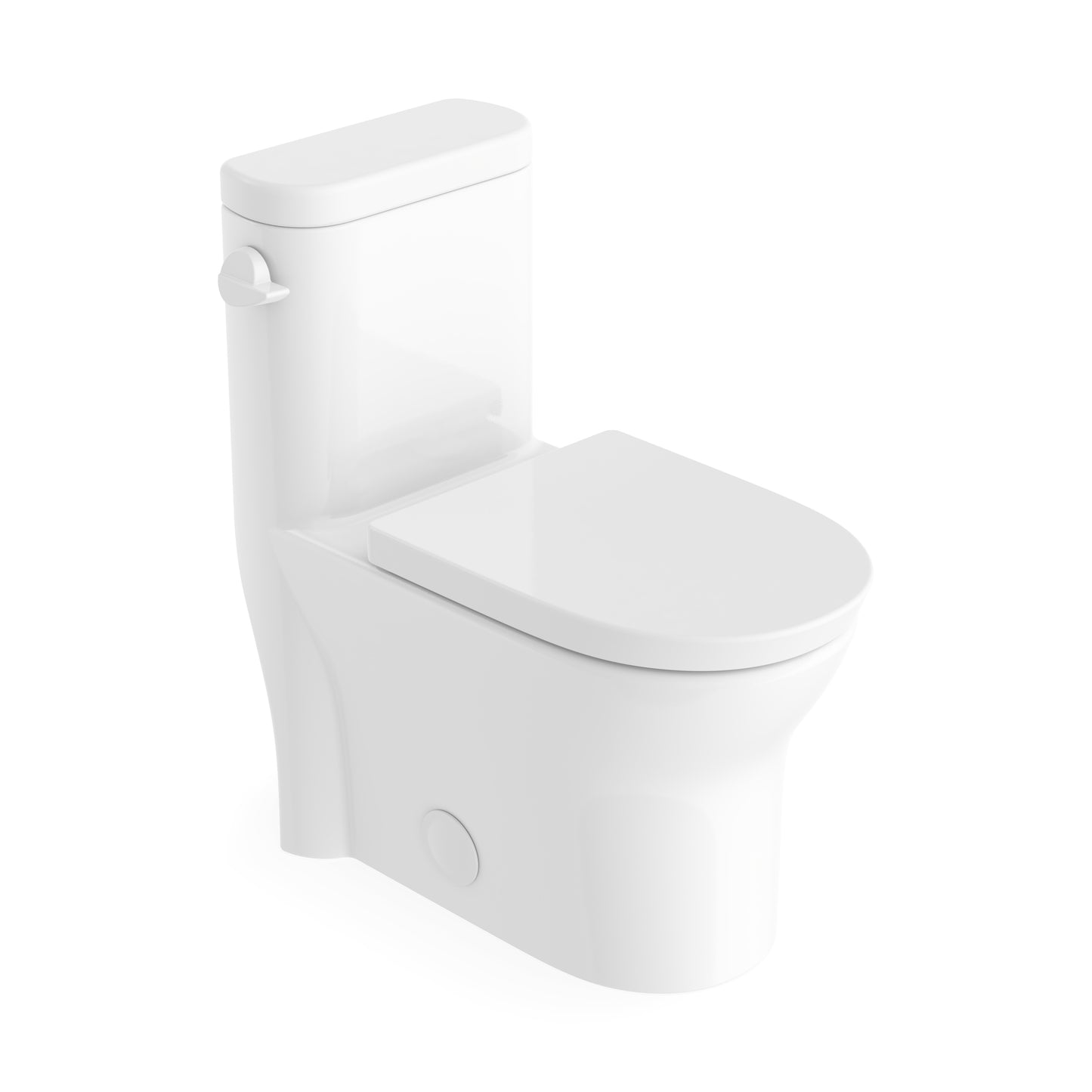 Florence 4.8L Side Flush One-Piece Toilet – White