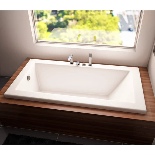 Zen 6632 Drop-In End Drain Bathtub – Whirlpool & Activ-Air (1" Deck)